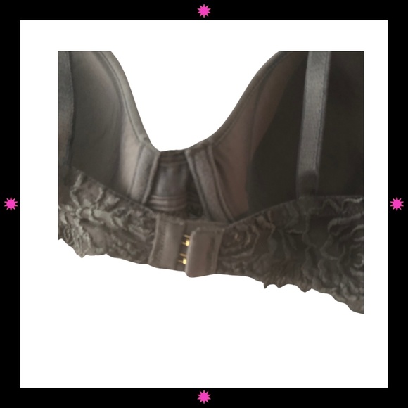 NEW LACE GRAY WACOAL BRA DEMI STYLE 36B - Picture 3 of 6